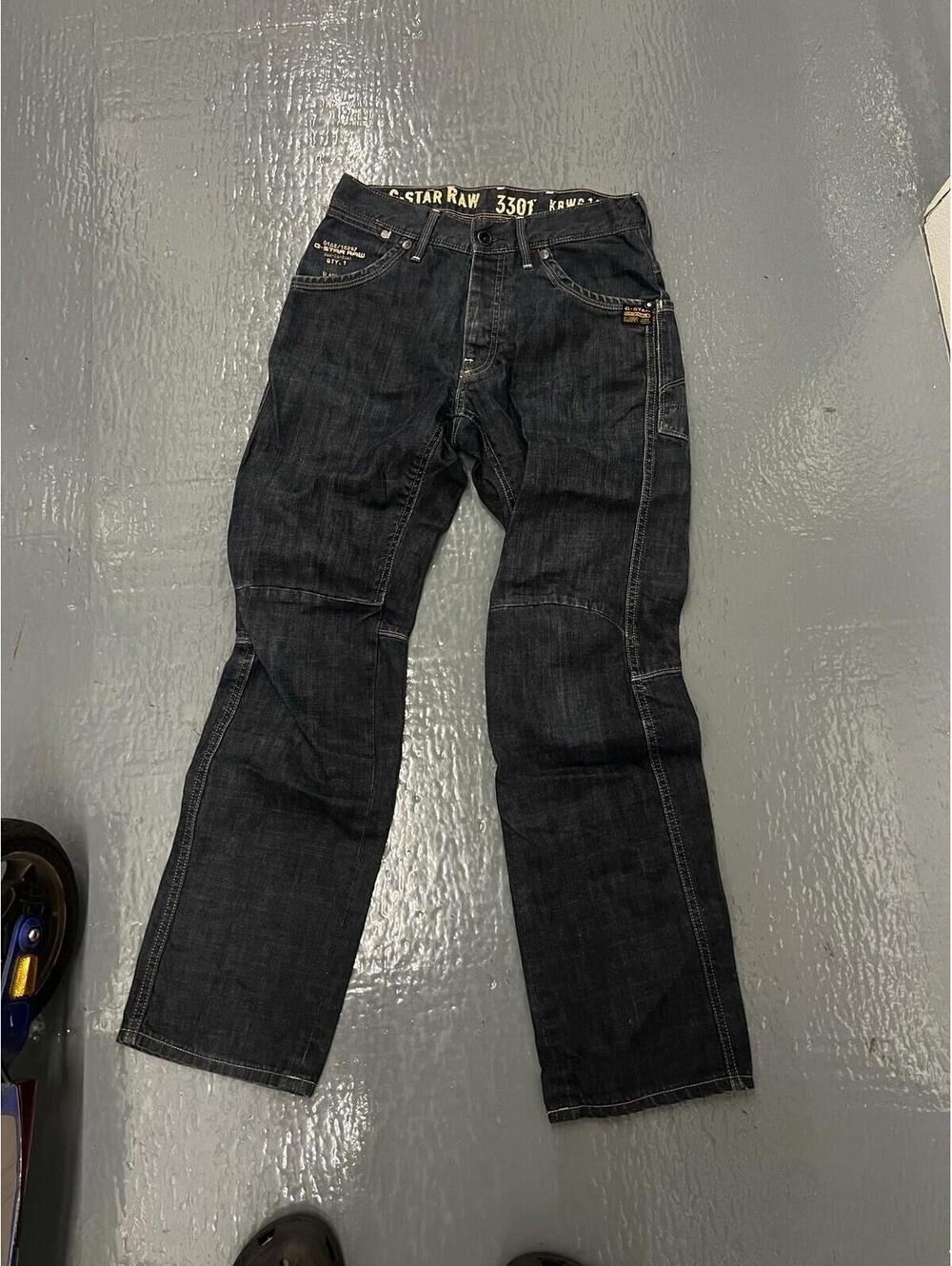 G Star Raw 3301 KBWG 100 Jack Pant Denim Jeans 28 x 30 100% Cotton